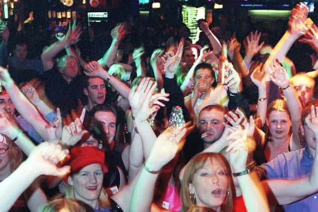 Young clubbers at an under 18 disco at the Palace - but what was the year?