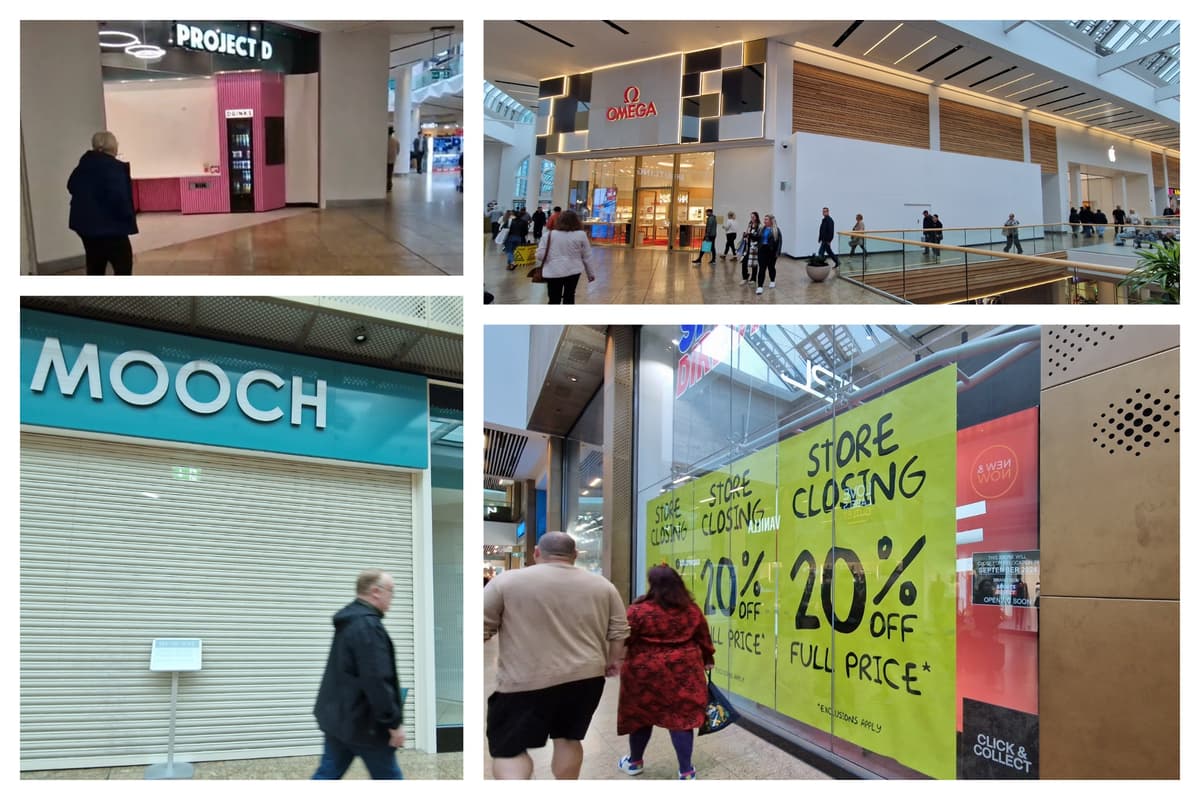 Meadowhall: All 13 shuttered shops including Sports Direct, Zara and