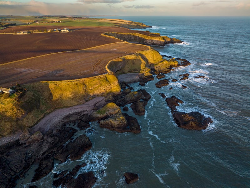 The pretty village of Catterline perched by the sea has long been an artist's haven. 