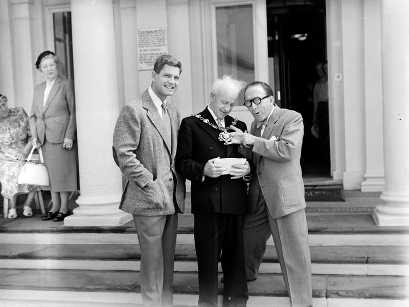 Theatrical garden party at Stanley Park, Blackpool in 1955