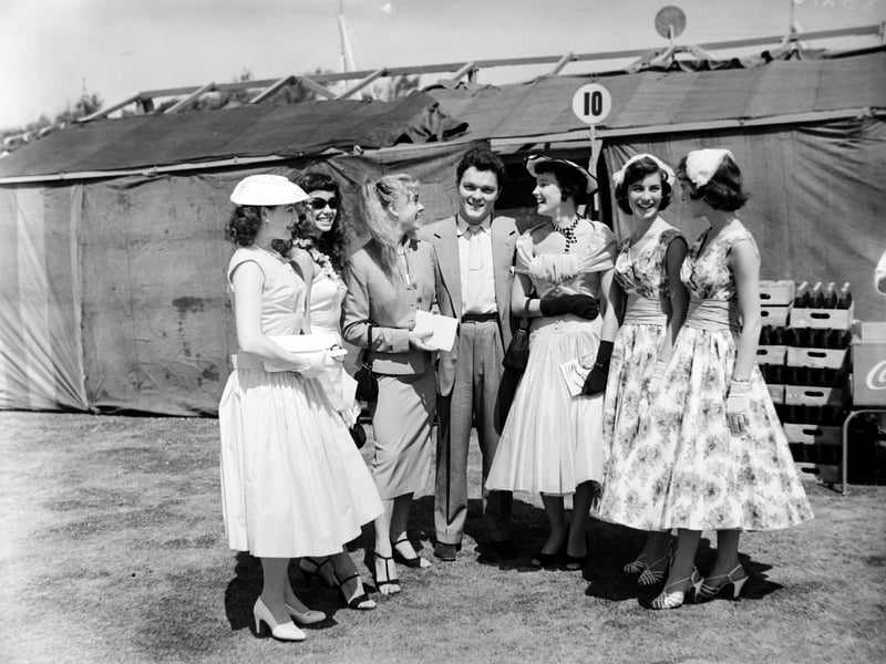 Theatrical garden party at Stanley Park, Blackpool in 1955