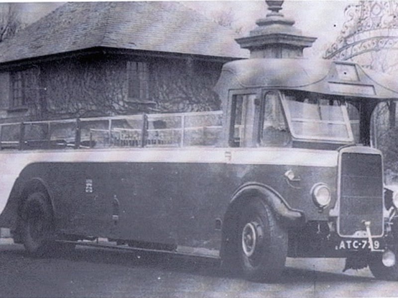 One Of the four open-topped Leyland Lions which ran a circular services between the lake and St Annes
