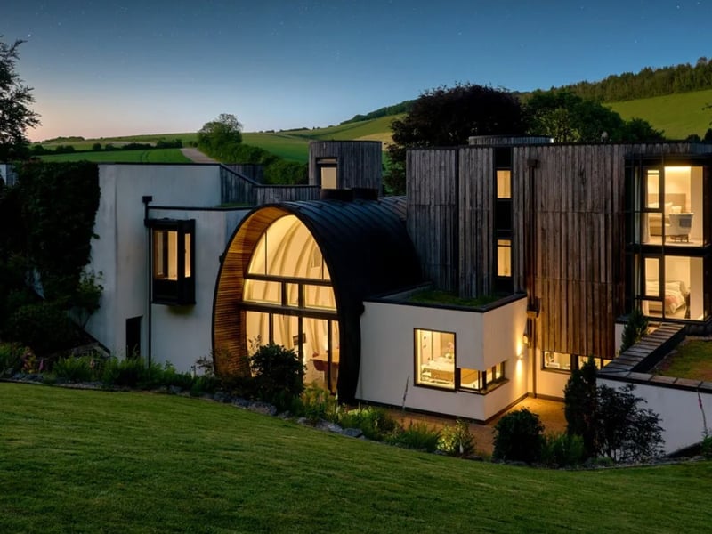 The listing says: "This truly inspiring home was designed to maximise its stunning rural views and be a light-filled, fun, family home. Very rarely do unique houses of this calibre come to the market."