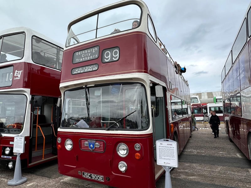 The rain held off for most of the doors open day to allow visitors to sit upstairs on this old open top bus. This vehicle was delivered to Edinburgh Corporation in 1967 and entered service from Marine Garage in April, 1968, after being on display at the 1967 Scottish Motor Show. In early 1983 it was taken out of service and converted into the company's first open-top bus, following which it could be regularly found on city tour work, before being withdrawn from service in 1993.