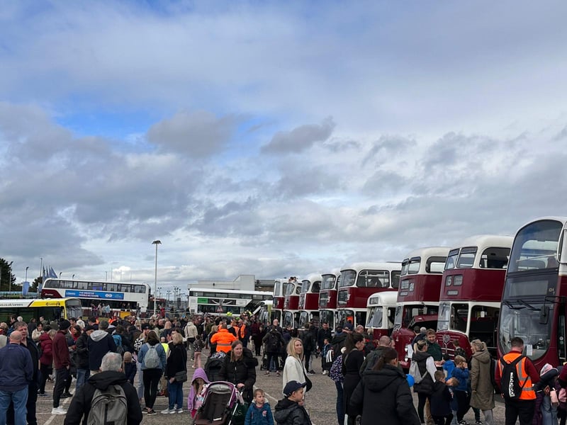 Visitors to the doors open day at Lothian's depot at Seafield were treated to bus display from Lothian, East Coast Buses, Lothian Country, Eve Coaches, Lothian Motorcoaches, Edinburgh Bus Tours, and Lothian support vehicle.