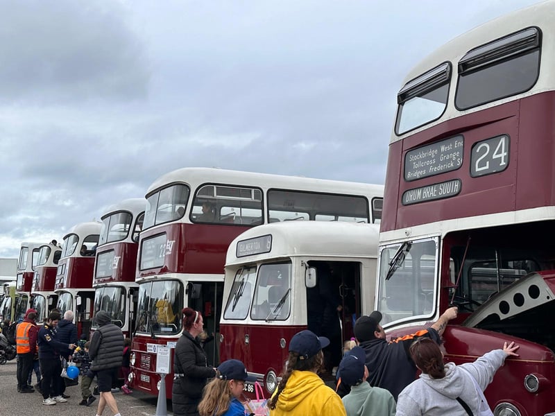 Crowds turned up to the Lothian Buses Doors Open Day on Saturday, September 28, at the bus company's Marine Depot at Seafield. They were entertained by games and activities, as well as a host of buses from over the years.