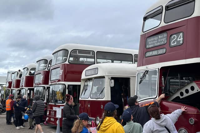 Crowds turned up to the Lothian Buses Doors Open Day on Saturday, September 28, at the bus company's Marine Depot at Seafield. They were entertained by games and activities, as well as a host of buses from over the years.