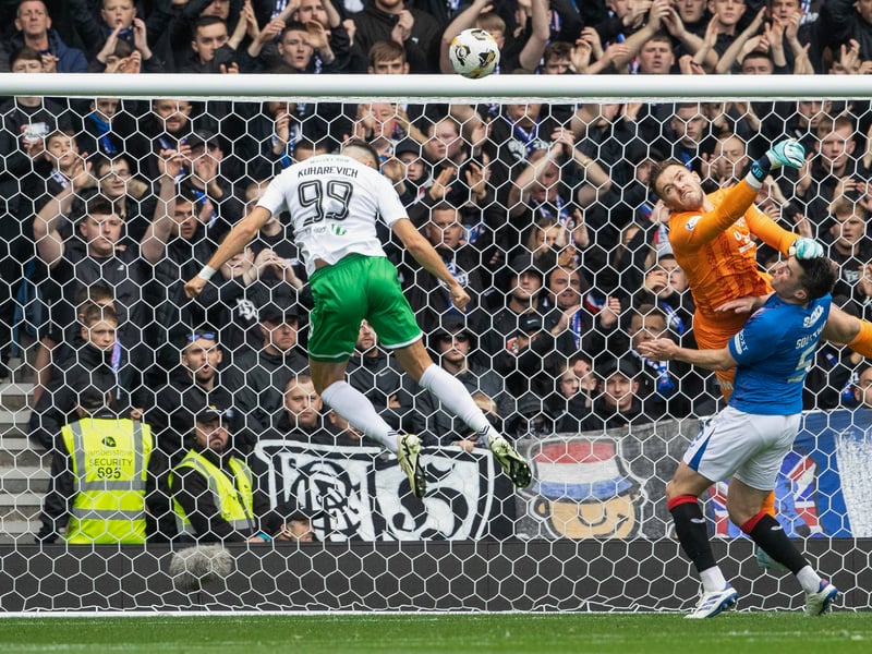 Inches away from putting Hibs into an early lead when he almost connected to Chris Cadden teasing cross. Missed a great chance to equalise for Hibs with a penalty and was anonymous after that.