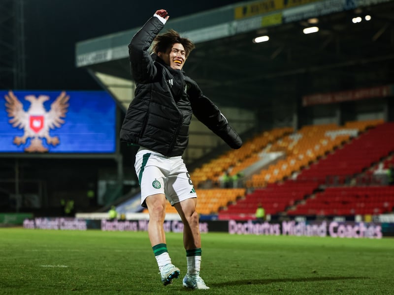 Lethal. The Japanese forward added to his goal tally with two strikes in 66 minutes as Celtic dismantled St Johnstone. Achieved an 83% shot accuracy rate in the win and bagged an assist for good measure.
