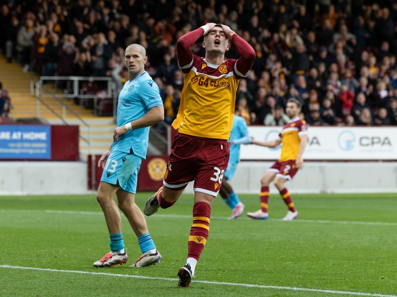Another top performance from the 18-year-old as Motherwell moved to fourth with a 2-1 win over St Mirren. Scored both goals for the Fir Park outfit and was awarded a ranking of 8.9.