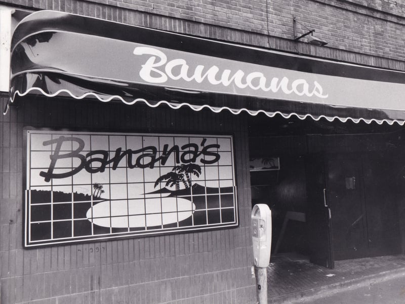 Banana's nightclub, bar and restaurant, in The Calls, Leeds, in December 1984