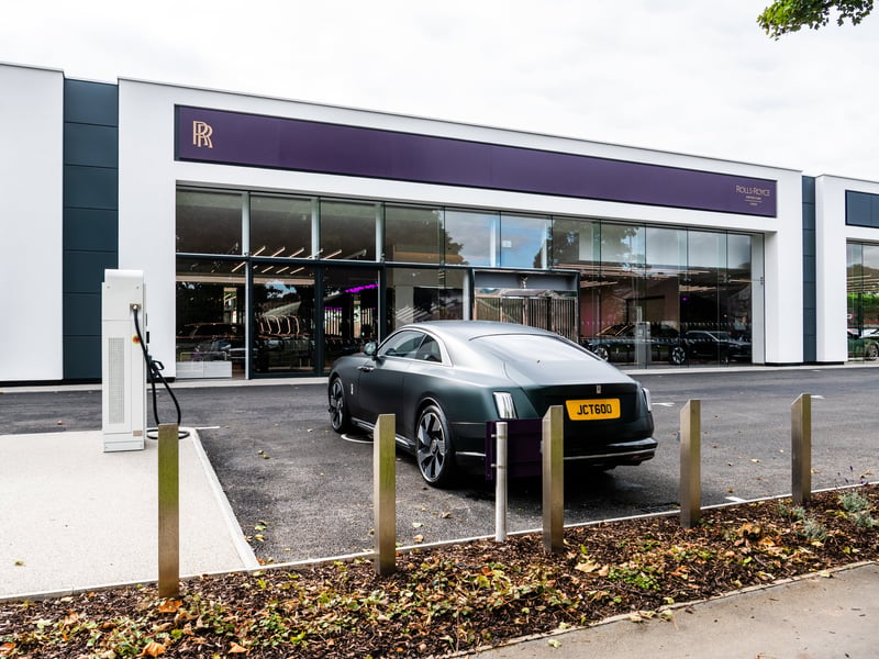 Bosses said the front doors at the new showroom have been modelled on Rolls-Royce’s famous Pantheon grill.