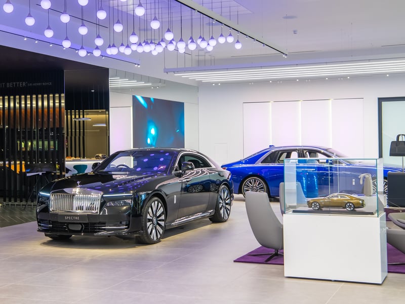 The new Rolls-Royce showroom is open now.