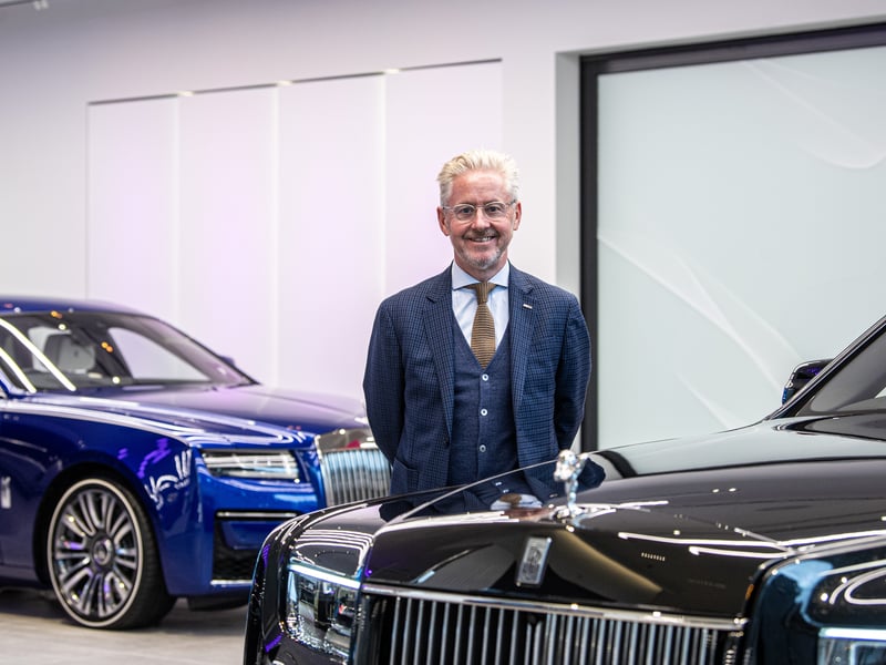 John Tordoff is the chief executive at JCT600, where the new showroom is based in Lower Wortley.