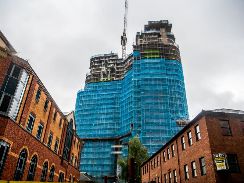 The building is already becoming a dominant feature of the Leeds skyline