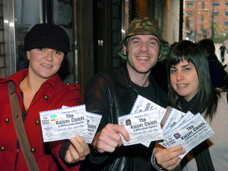 Jenny James, 26, Denver Chaplin, 29, and Ruth Birkby, 25, all from Leeds city centre, was at the band's show at the Cockpit on November 5, 2005.