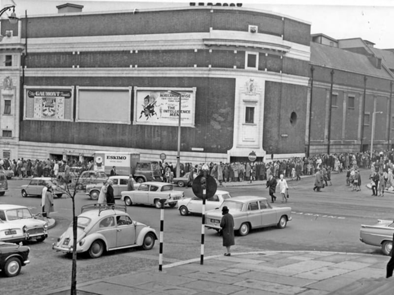 A trip to the Gaumont Cinema, at Barker's Pool, pictured here in April 1965, was a treat for many youngsters