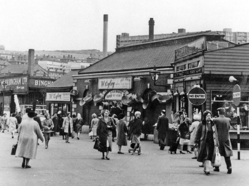 Many people who grew up during that era will recall being taken on shopping trips to Sheaf Market, pictured here in 1964