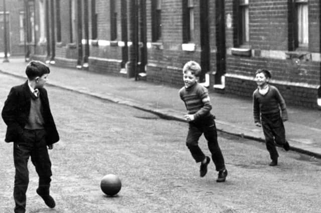 A kickabout in the Attercliffe area of Sheffield
