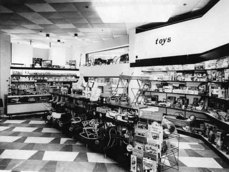 A visit to the toy department at Castle House, Brightside and Carbrook Co-op, on Angel Street, Sheffield city centre, pictured here in 1965, was also a treat