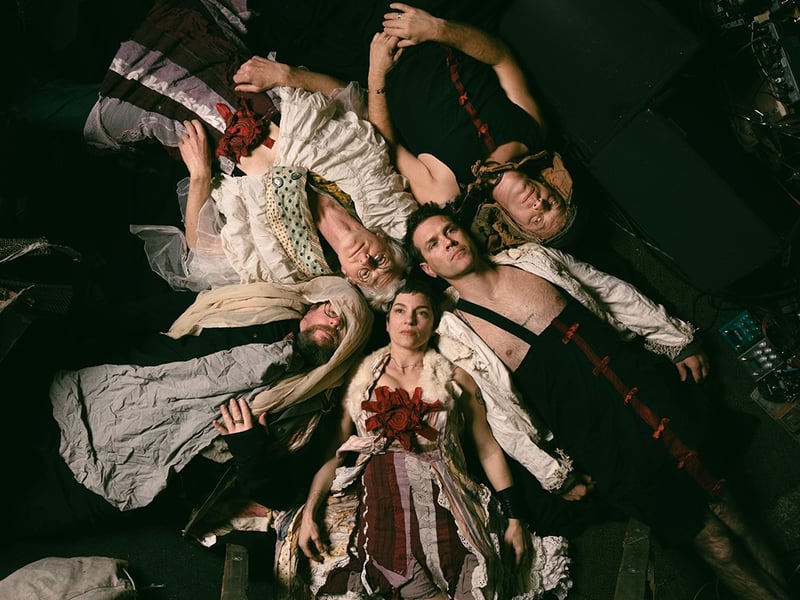 Sleepytime Gorilla Museum is a Californian avant-garde metal band known for their theatrical live performances and experimental sound. Their music blends metal, progressive rock, and noise, often featuring custom-built instruments