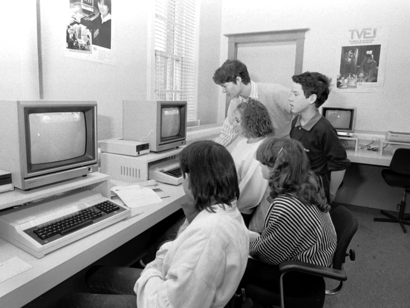 Pupils at Dalry Primary and Tynecastle High School in the 80s and 90s didn't have much technology to deal with, and were mostly confined to textbooks and watching the occasional old VHS video on a very large box television wheeled out on a stand. While all pupils these days are given iPads to help them with their work, any sight of a computer screen at school in those days was something of a novelty. However, as this photo from November 1987 shows, Tynecastle High School did have a computing department with two classrooms, although it was all about floppy discs back then, and the internet was still something you wouldn't even have dreamed about.