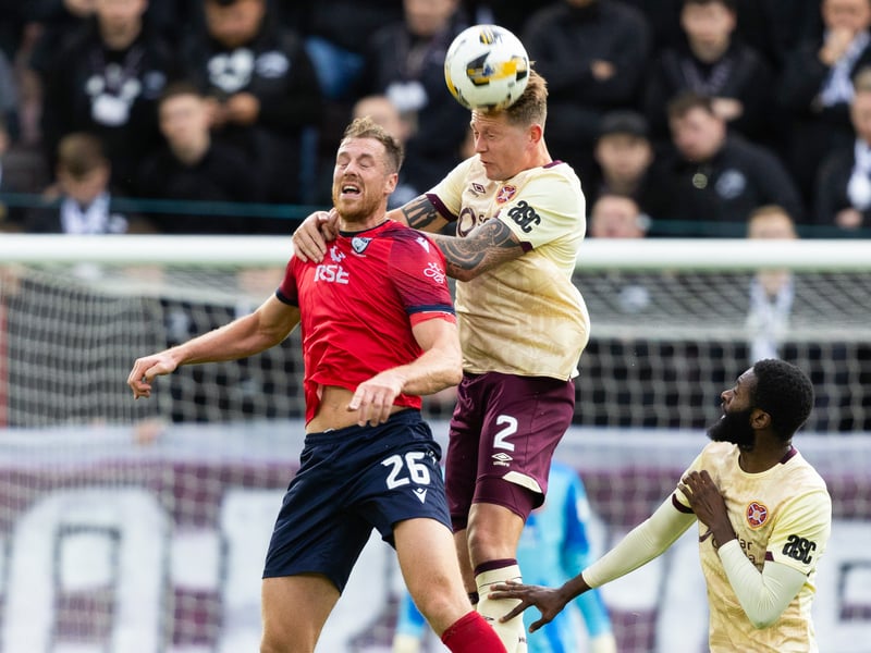 He's Hearts' first choice centre-back and will start on Thursday night in a back four, barring any last minute knocks.