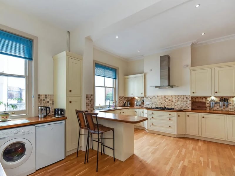 The listing says: "Nestled on the prestigious Castle Road in Southsea, this Victorian house boasts a remarkable blend of elegance and charm."
