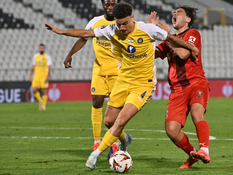 There were just 200 fans in attendance for Maccabi Tel Aviv 2-0's loss against FC Midtjylland, with the game moved to the Partizan Stadium in Belgrade.
