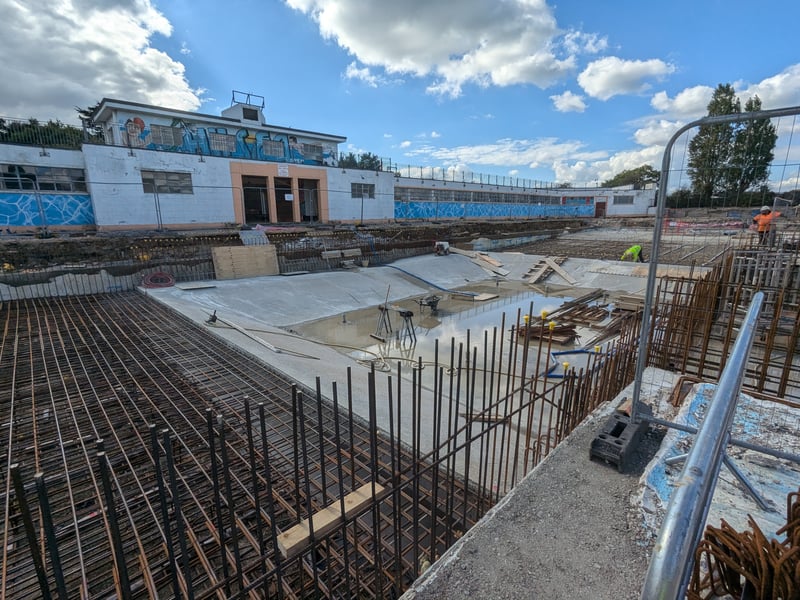 Hilsea Lido in October 2024 