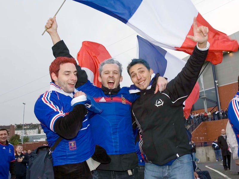 French fans had arrived confident mood as they visited Hampden.