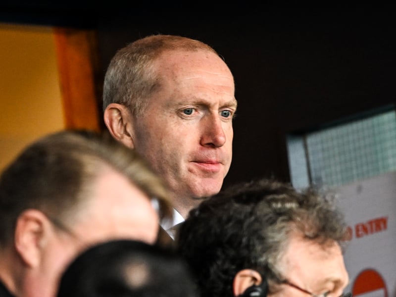 Celtic chief executive Michael Nicholson watches the 2-1 win over Ross County.