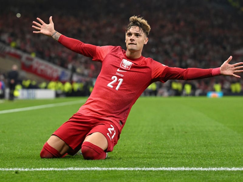 Scorer of Poland's late winning penalty in the 3-2 win against Scotland last month, the AS Roma star is rated as the best performing player in Nations League Group A1 with an average rating of 8.54.
