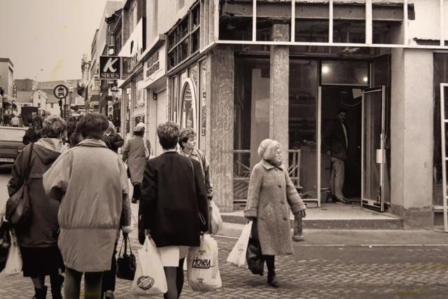 Work underway at the this building on the corner of Church Street and Coronation Street in the 1980s