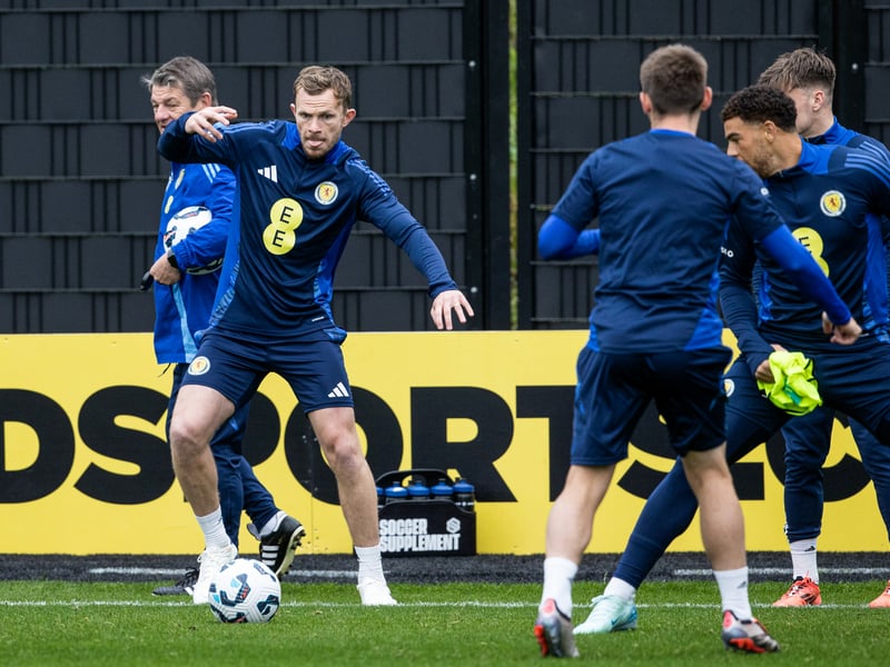 A proud moment for the Aberdeen star who replaced Ralston in the final moments to earn his first cap.
