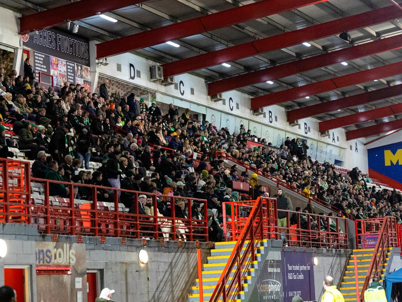 Celtic fans watch on as they team make their UEFA Women's Champions League debut.