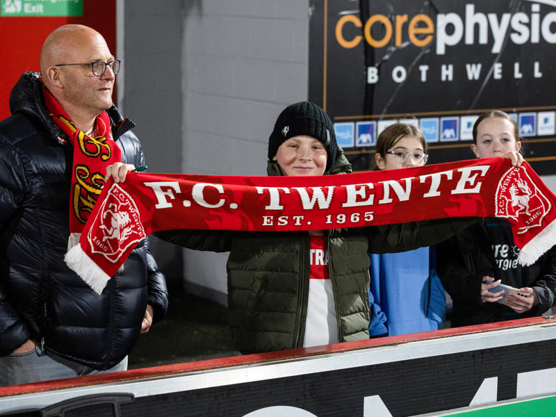Young FC Twente supporters were able to enjoy a 2-0 win.