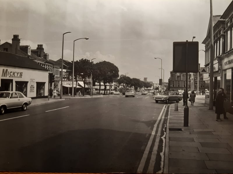Mickeys of Blackpool is pictured on the right in this photo of Church Street near the junction with Park Road