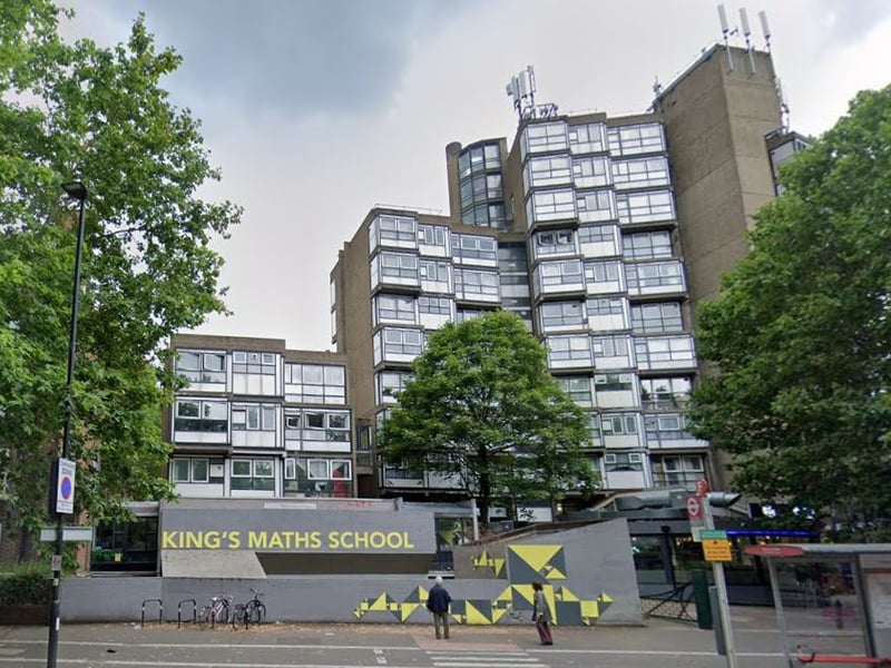 Topping the list is King’s Math School, a sixth form college in London’s Lambeth borough specialising in mathematics. It is affiliated with the prestigious King’s College London university. It is a free state school, but students will need to sit a test, an interview, and do well on their GCSEs to get in.
In the 2022/23 academic year, it had an exceptional A Level point score of 55 - giving it an average grade of A*-.