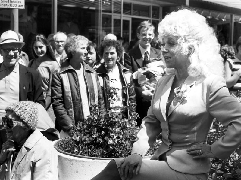 Barbara Windsor meets her fans on 24th June 1981, long before EastEnders beckoned. The former Carry On star was appearing alongside Trevor Bannister in The Mating Game at the Grand Theatre