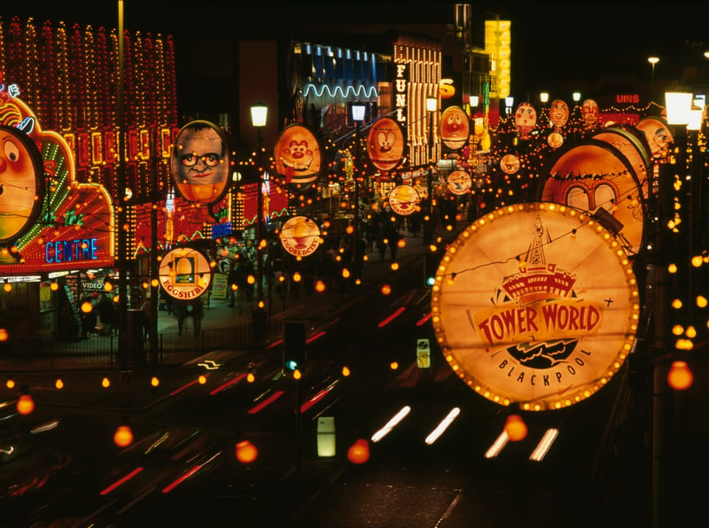 Lights and illuminations along the Golden Mile 1987
