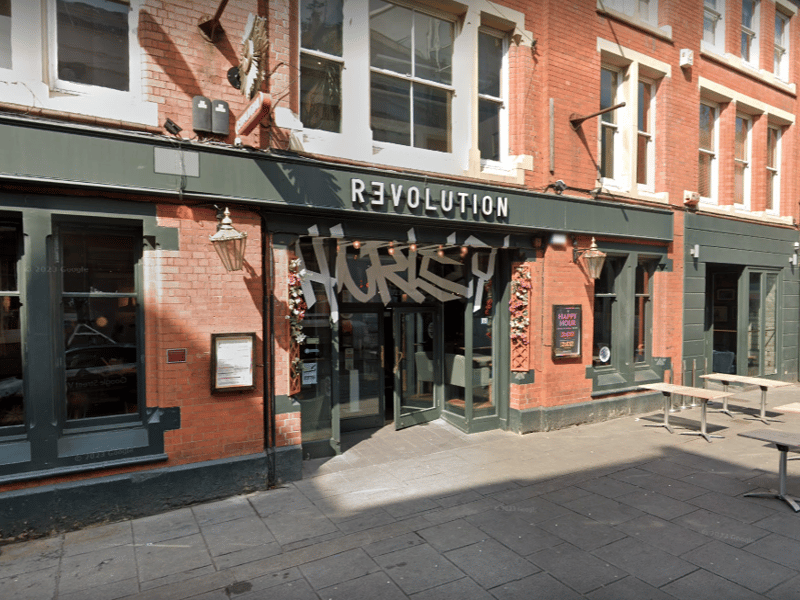 One of the many Revolution sites that were closed due to Revolution Bars Group revealing in March 2024 plans for emergency fundraising and the closure of a quarter of its venues, which threatens hundreds of jobs, as it seeks a sale amid financial challenges
