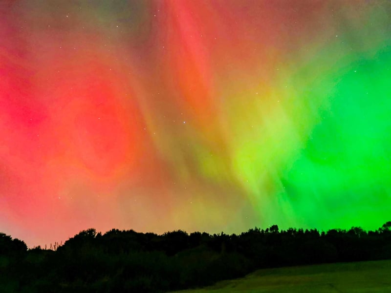Vish said: "It was one of the best displays of the Aurora Borealis Leeds has ever witnessed!"