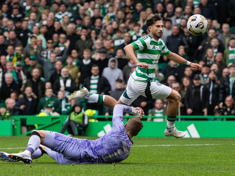 The German has hit his stride this season at Celtic, scoring six goals and providing five assists. His pace and acceleration continues to frighten opposition defences. One of Celtic's best forward players right now. 9