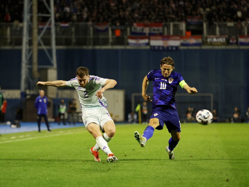 The reserve Celtic right-back is growing into life as Scotland's first-choice in that area. Croatia pushed forward down his flank but Ralston was dependable and put in some strong blocks. Tried to get forward when possible to support Doak and kept the inexperienced winger in check. A decent shift in a trying venue. 6