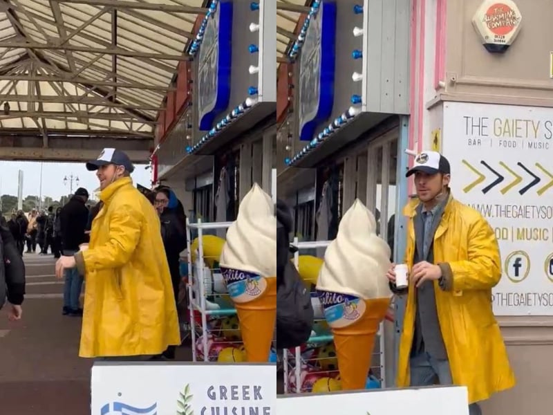 Katha Rodrick has captured the moment that Ryan Gosling left South Parade Pier after a morning of filming for Project Hail Mary.