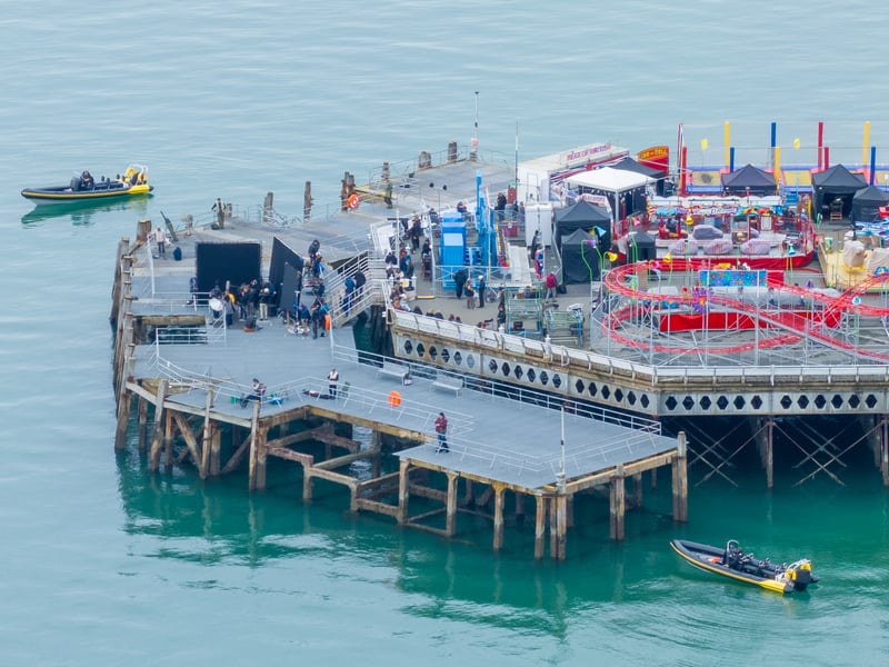 South Parade Pier has been transformed into a film set as A-listers including Ryan Gosling and Sandra Huller shoot scenes for Project Hail Mary. 

Picture: Marcin Jedrysiak 