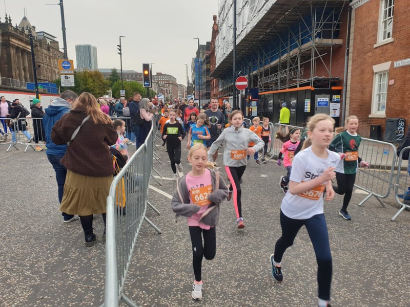 The junior run gets underway
