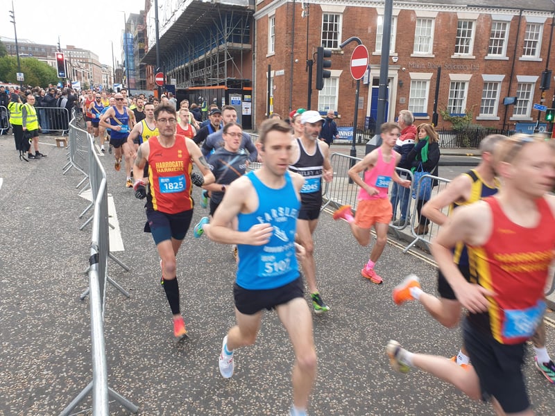 Runners set off on the Abbey Dash 10k