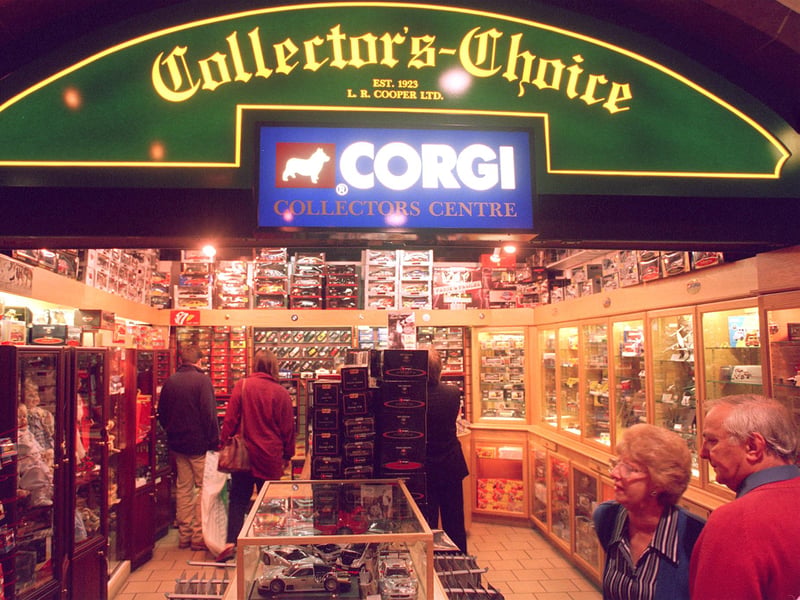 Shoppers browse the goods at the Collector's Choice store in The Lanes at Meadowhall